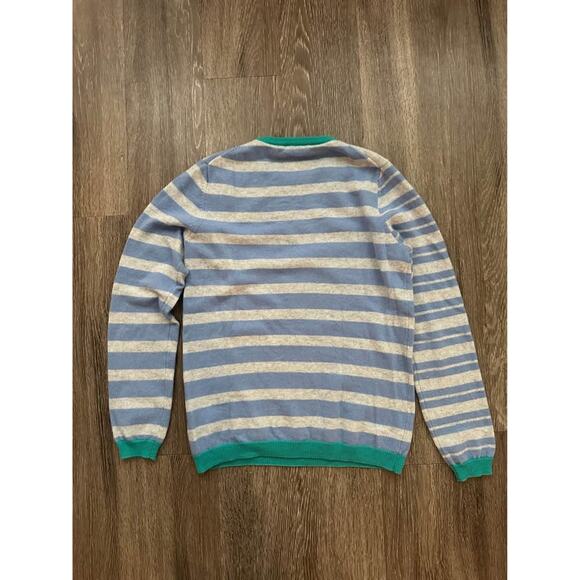 Woolovers Women’s Striped Lightweight Merino Extra Fine Sweater Sz S - Picture 6 of 6